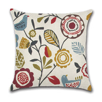 HKM-789075 Linen Geometric Abstract Lattice Cushion Cover - Modern 45x45cm Pillow Case