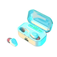 HKM-789203 Triple Touch Digital Display TWS Sports Wireless Bluetooth Headset, 10m Range, NFC & Voice Control