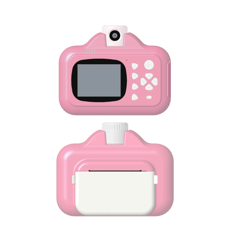 HKM-789267 Mini Instant Print Digital Video Selfie Camera for Kids - 1080P, 180° Wide Angle, 2.4" Screen, Recording Function