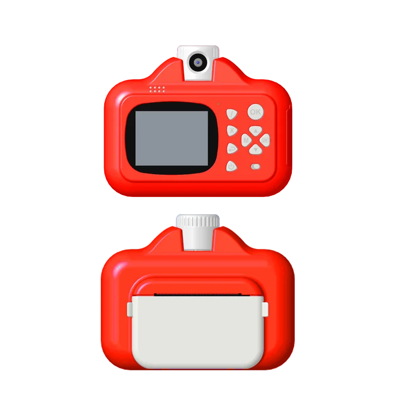 HKM-789267 Mini Instant Print Digital Video Selfie Camera for Kids - 1080P, 180° Wide Angle, 2.4" Screen, Recording Function