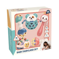 HKM-789331 Musical Baby Rattle Toy Set - Silicone and Plastic for Newborns and Toddlers