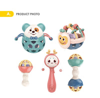 HKM-789331 Musical Baby Rattle Toy Set - Silicone and Plastic for Newborns and Toddlers