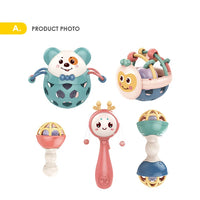 HKM-789331 Musical Baby Rattle Toy Set - Silicone and Plastic for Newborns and Toddlers