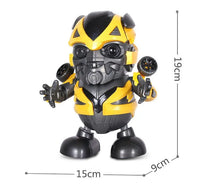 HKM-789523 Dancing Robot Toy with Light and Music for Kids, Interactive Educational Action Figure in Yellow Bee Design
