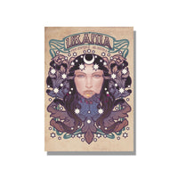 HKM-789523 Nordic-Inspired Witchcraft Canvas Wall Art - Decorative Painting Without Frame