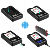 HKM-789715 Mini Charger Compatible with NP-BX1 for Sony RX100 Series and DSC-HX99