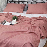 HKM-789843 Pure Linen Bed Sheet - Antibacterial, Sweat-Absorbing, Multiple Sizes Available