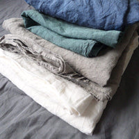 HKM-789843 Pure Linen Bed Sheet - Antibacterial, Sweat-Absorbing, Multiple Sizes Available