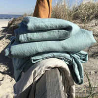 HKM-789843 Pure Linen Bed Sheet - Antibacterial, Sweat-Absorbing, Multiple Sizes Available