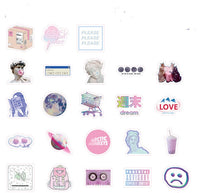 HKM-789971 Coated Paper Sticker Sheet Set - 46 Assorted Designs