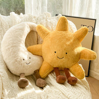 HKM-789971 Sun and Moon Plush Toy Pillow for Teenagers - Soft and Adorable Design, 25cm/45cm