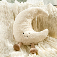HKM-789971 Sun and Moon Plush Toy Pillow for Teenagers - Soft and Adorable Design, 25cm/45cm