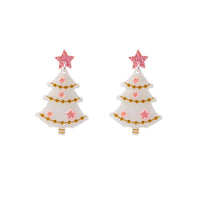 HKM-790483 Holiday Acrylic Earrings Set with Alpaca, Dinosaur, Cactus, and Gingerbread Designs
