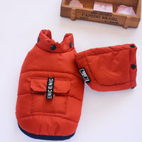 HKM-790547 Reversible Thick Cotton Dog Vest for Winter Warmth and Comfort