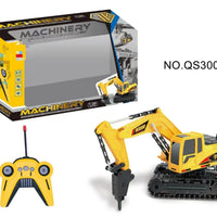 HKM-790675 RC Excavator Toy with Music and Light - Remote Control Construction Vehicle for Kids