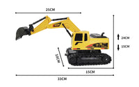 HKM-790675 RC Excavator Toy with Music and Light - Remote Control Construction Vehicle for Kids