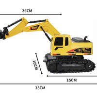HKM-790675 RC Excavator Toy with Music and Light - Remote Control Construction Vehicle for Kids