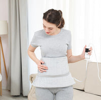 HKM-790675 Washable Electric Heating Pad for Back Pain Relief - 3 Heat Settings, Auto Off, Light Grey