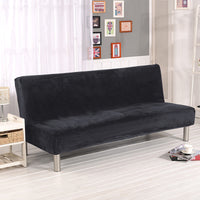 HKM-790739 Universal Leather Fabric Sofa Cushion Cover - Armrest-Free, Plush Material, Multiple Colors Available