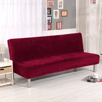 HKM-790739 Universal Leather Fabric Sofa Cushion Cover - Armrest-Free, Plush Material, Multiple Colors Available