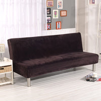 HKM-790739 Universal Leather Fabric Sofa Cushion Cover - Armrest-Free, Plush Material, Multiple Colors Available