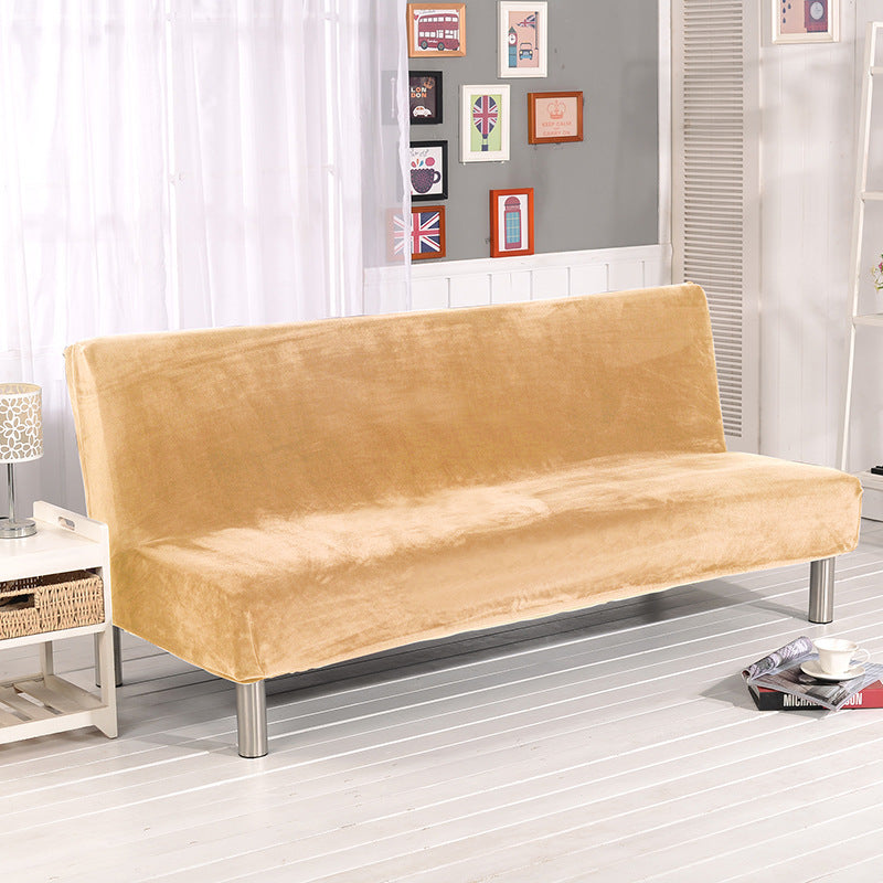 HKM-790739 Universal Leather Fabric Sofa Cushion Cover - Armrest-Free, Plush Material, Multiple Colors Available
