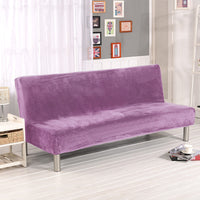 HKM-790739 Universal Leather Fabric Sofa Cushion Cover - Armrest-Free, Plush Material, Multiple Colors Available