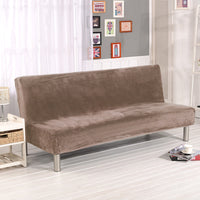 HKM-790739 Universal Leather Fabric Sofa Cushion Cover - Armrest-Free, Plush Material, Multiple Colors Available