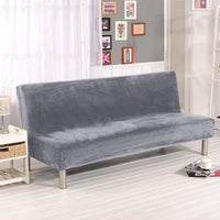 HKM-790739 Universal Leather Fabric Sofa Cushion Cover - Armrest-Free, Plush Material, Multiple Colors Available