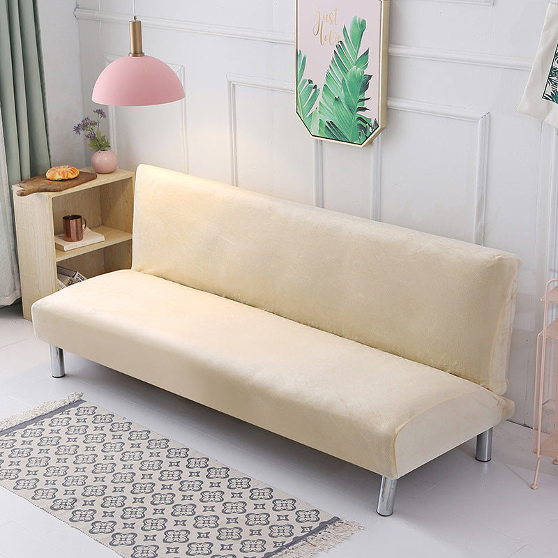 HKM-790739 Universal Leather Fabric Sofa Cushion Cover - Armrest-Free, Plush Material, Multiple Colors Available