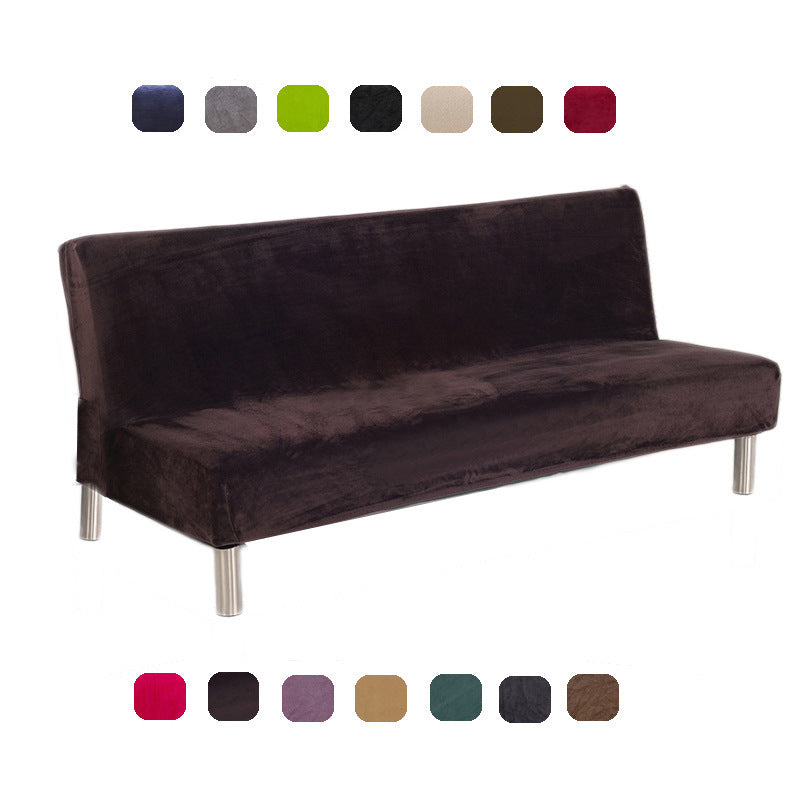 HKM-790739 Universal Leather Fabric Sofa Cushion Cover - Armrest-Free, Plush Material, Multiple Colors Available