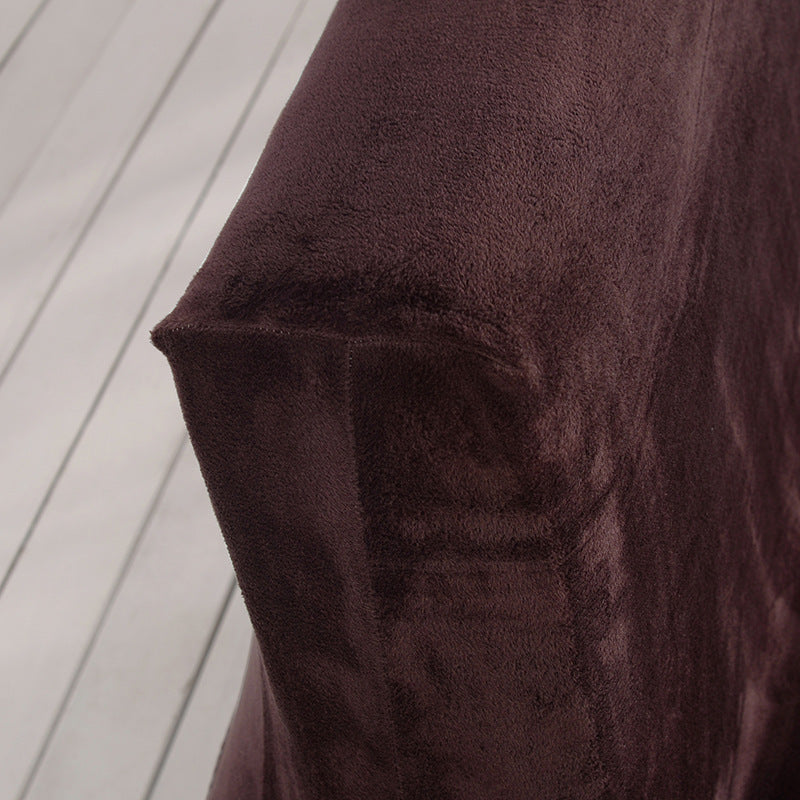HKM-790739 Universal Leather Fabric Sofa Cushion Cover - Armrest-Free, Plush Material, Multiple Colors Available