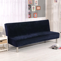 HKM-790739 Universal Leather Fabric Sofa Cushion Cover - Armrest-Free, Plush Material, Multiple Colors Available