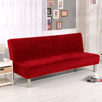 HKM-790739 Universal Leather Fabric Sofa Cushion Cover - Armrest-Free, Plush Material, Multiple Colors Available