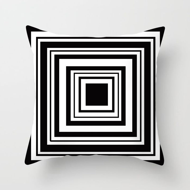 HKM-790803 Super Soft Printed Cushion Cover in Brushed Cloth and Imitation Linen, 45x45cm