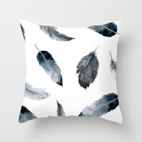 HKM-790803 Super Soft Printed Cushion Cover in Brushed Cloth and Imitation Linen, 45x45cm