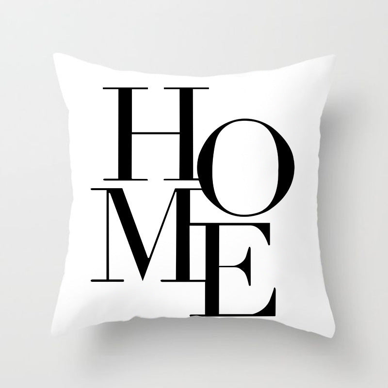HKM-790803 Super Soft Printed Cushion Cover in Brushed Cloth and Imitation Linen, 45x45cm