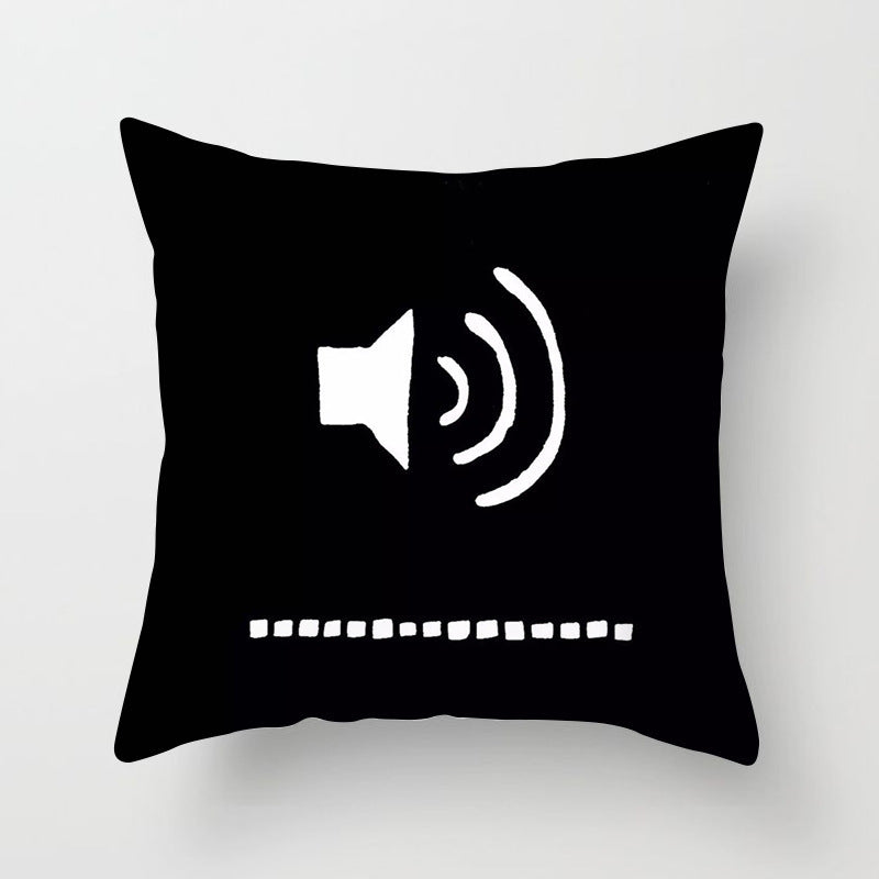 HKM-790803 Super Soft Printed Cushion Cover in Brushed Cloth and Imitation Linen, 45x45cm