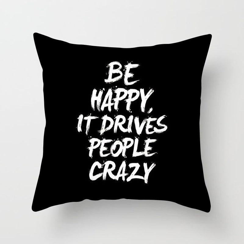 HKM-790803 Super Soft Printed Cushion Cover in Brushed Cloth and Imitation Linen, 45x45cm