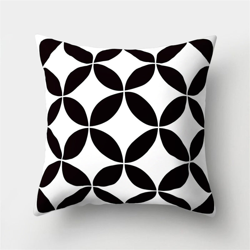 HKM-790803 Super Soft Printed Cushion Cover in Brushed Cloth and Imitation Linen, 45x45cm