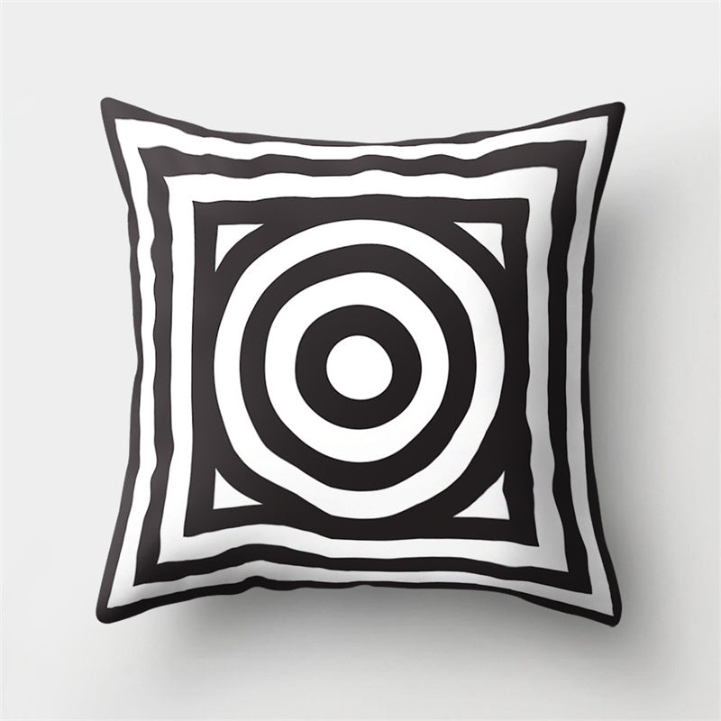 HKM-790803 Super Soft Printed Cushion Cover in Brushed Cloth and Imitation Linen, 45x45cm