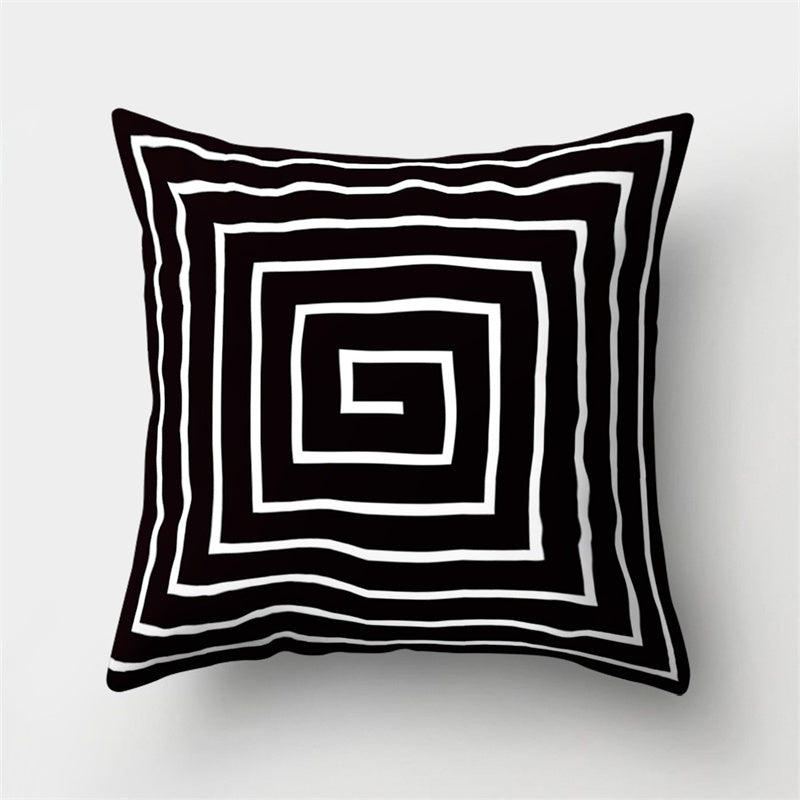 HKM-790803 Super Soft Printed Cushion Cover in Brushed Cloth and Imitation Linen, 45x45cm