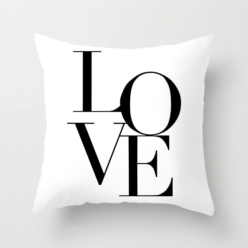 HKM-790803 Super Soft Printed Cushion Cover in Brushed Cloth and Imitation Linen, 45x45cm