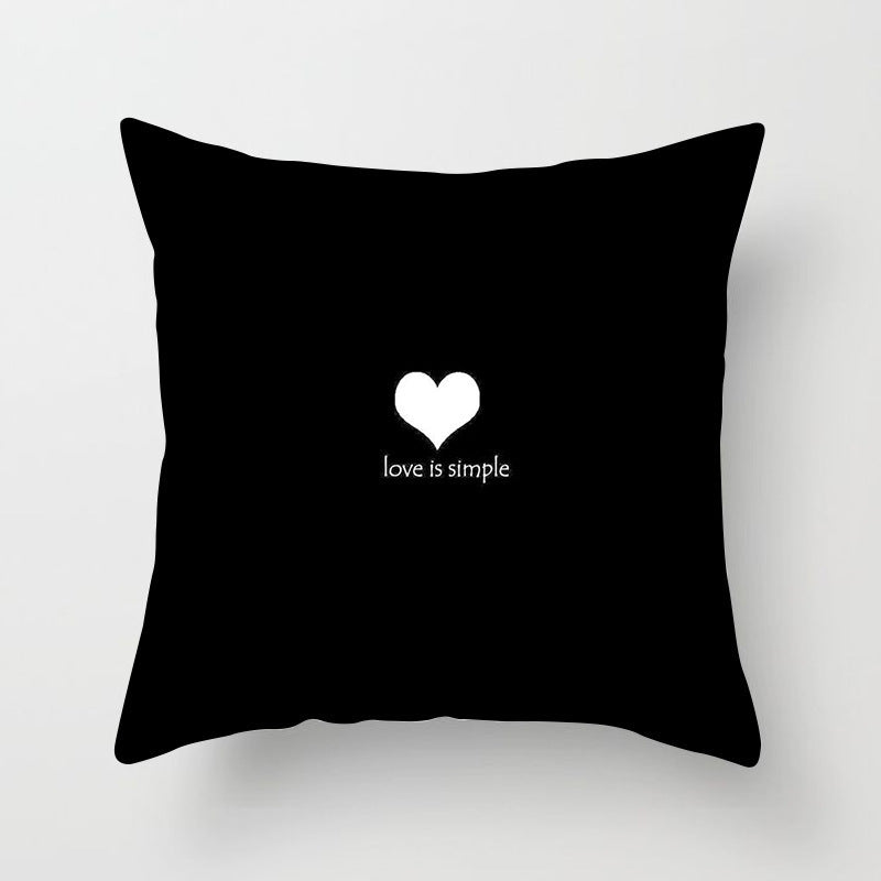 HKM-790803 Super Soft Printed Cushion Cover in Brushed Cloth and Imitation Linen, 45x45cm