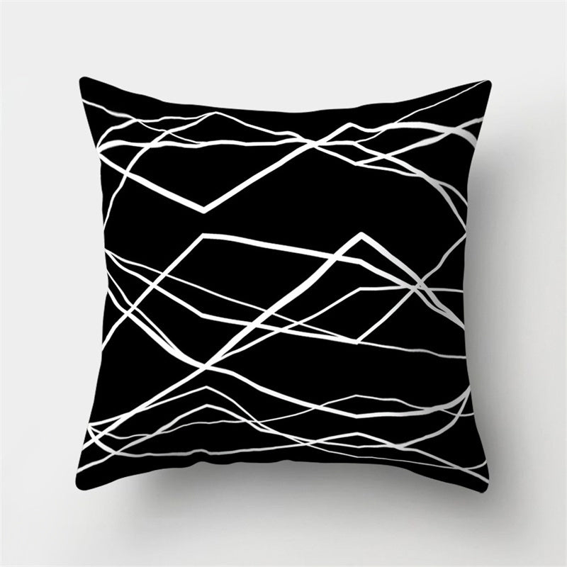 HKM-790803 Super Soft Printed Cushion Cover in Brushed Cloth and Imitation Linen, 45x45cm