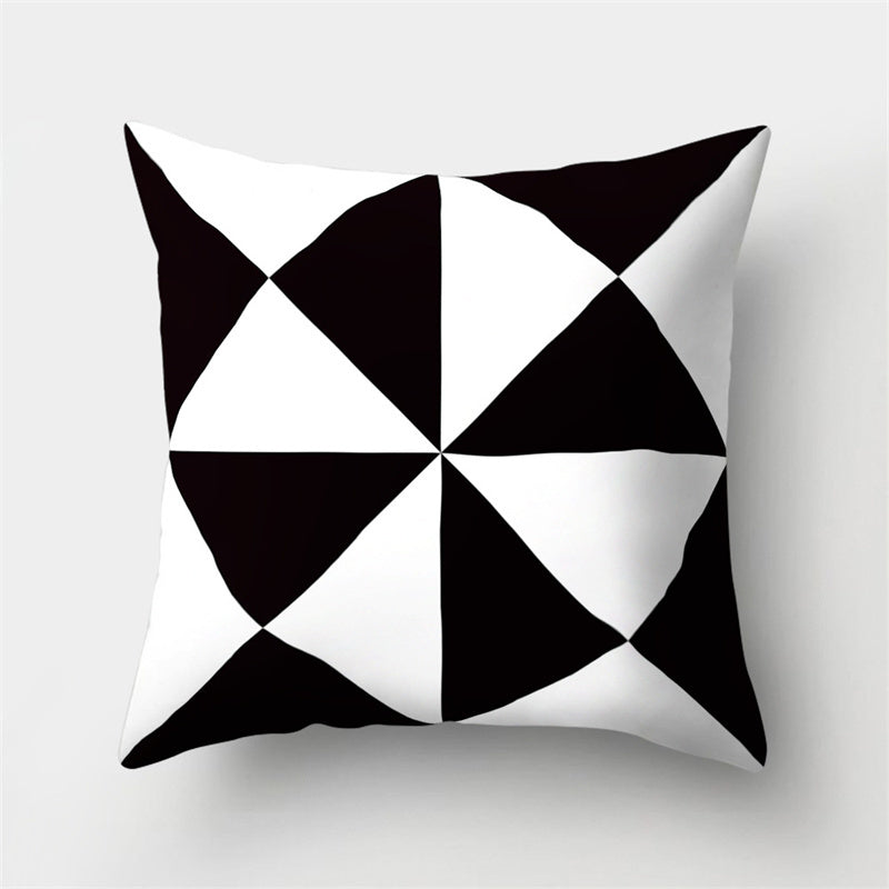 HKM-790803 Super Soft Printed Cushion Cover in Brushed Cloth and Imitation Linen, 45x45cm