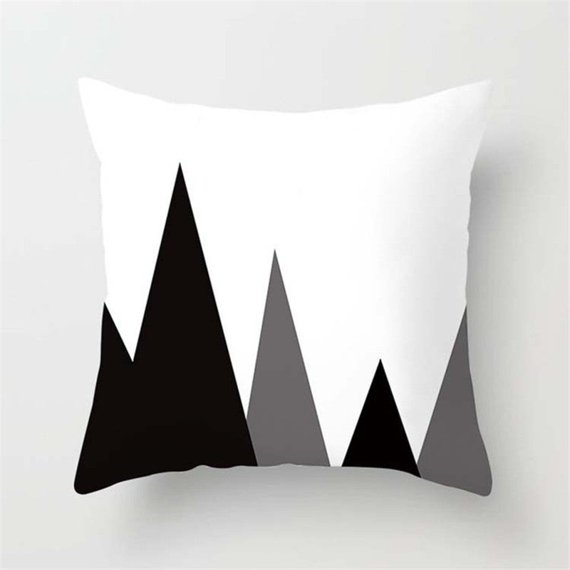 HKM-790803 Super Soft Printed Cushion Cover in Brushed Cloth and Imitation Linen, 45x45cm