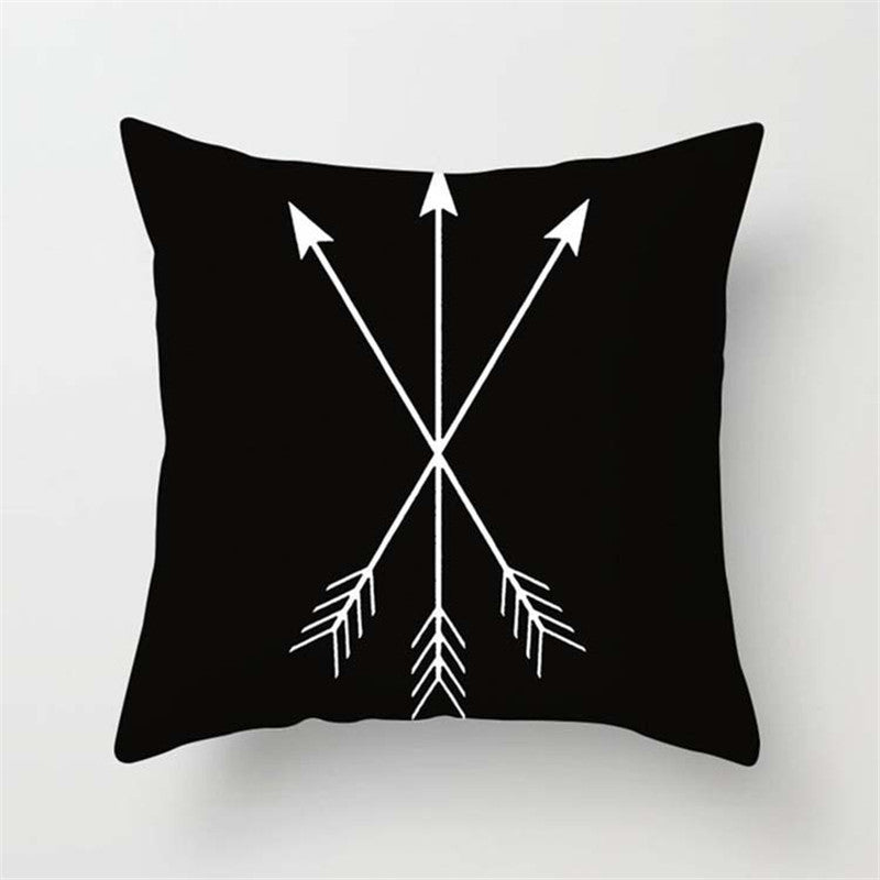 HKM-790803 Super Soft Printed Cushion Cover in Brushed Cloth and Imitation Linen, 45x45cm