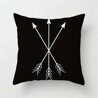HKM-790803 Super Soft Printed Cushion Cover in Brushed Cloth and Imitation Linen, 45x45cm