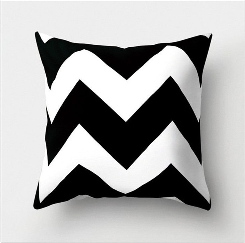 HKM-790803 Super Soft Printed Cushion Cover in Brushed Cloth and Imitation Linen, 45x45cm